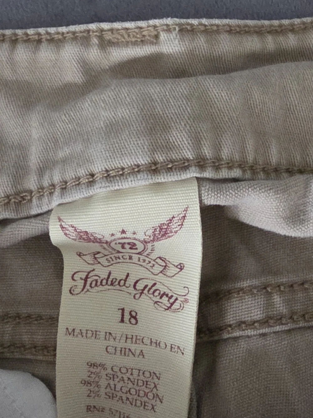 Women's Beige Cotton Blend Shorts